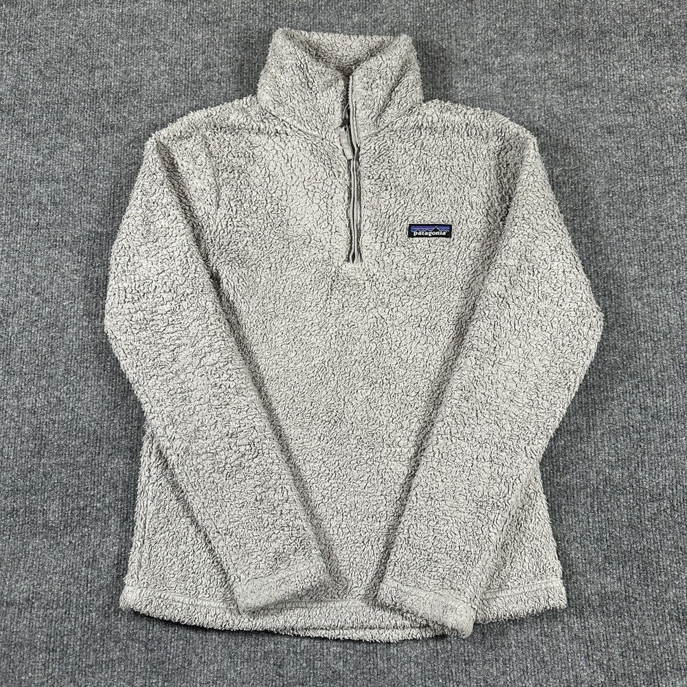 Patagonia‎ Los Gatos Jacket Womens XS Gray Fleece 1/4 Zip Pullover Warm Outdoor